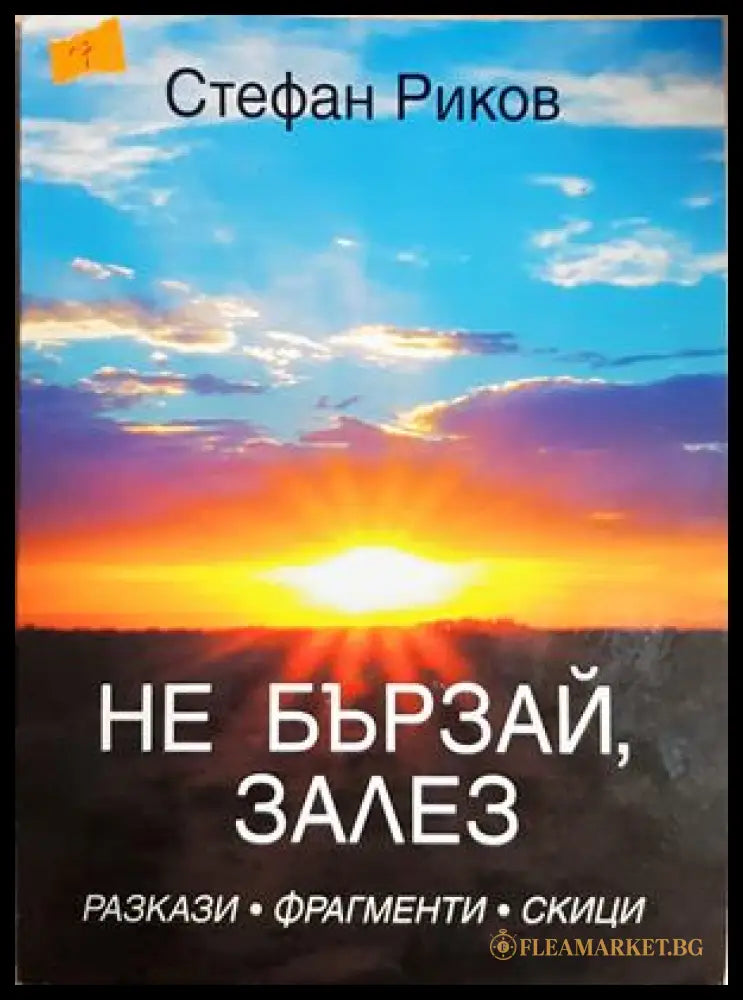 Не бързай залез (182206263026) - Стефан Риков - Книга