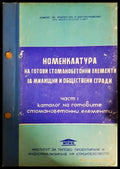 Номенклатура на готови стоманобетонни елементи за жилищни и обществени сгради. Част 1