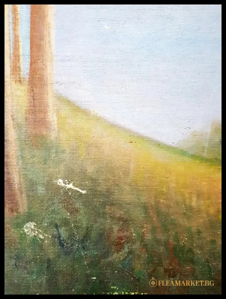 Нощна среща, масло от Г. Георгиев (1206) - Картина