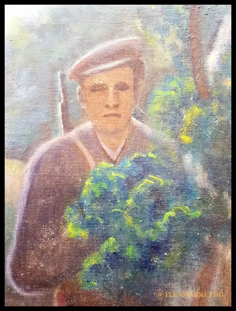 Нощна среща, масло от Г. Георгиев (1206) - Картина