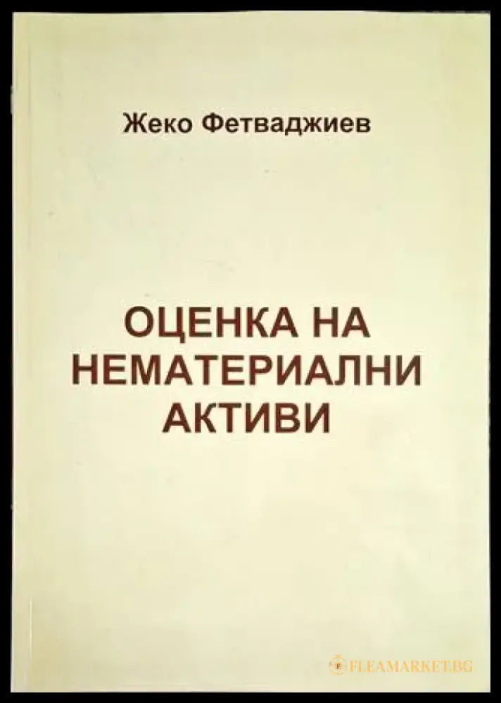 Оценка на нематериални активи - Книга