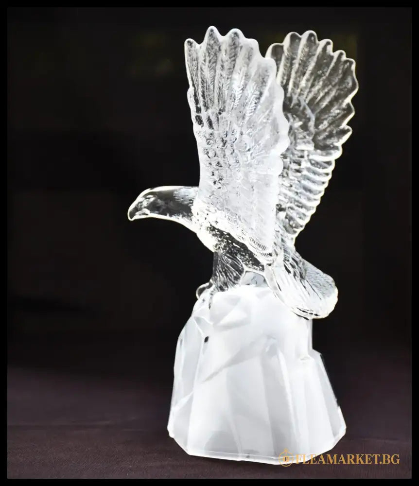 ’Орел’ - стъклена скулптура на Cristal d’Arques - antique