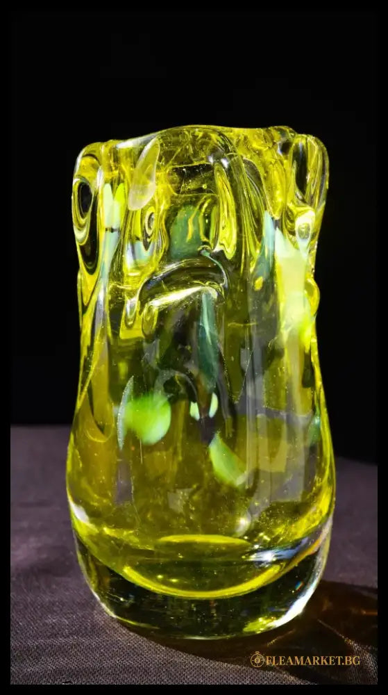 Органична ваза Tarbeklaas. Винтидж. Ръчна работа. - antique