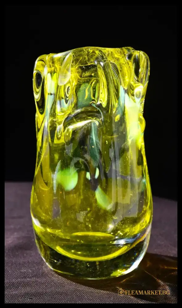 Органична ваза Tarbeklaas. Винтидж. Ръчна работа. - antique