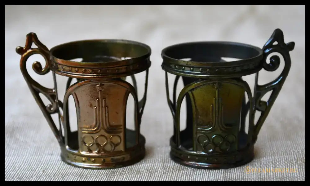 Оригинален олимпийски сервиз за водка - 1980 г. - antique