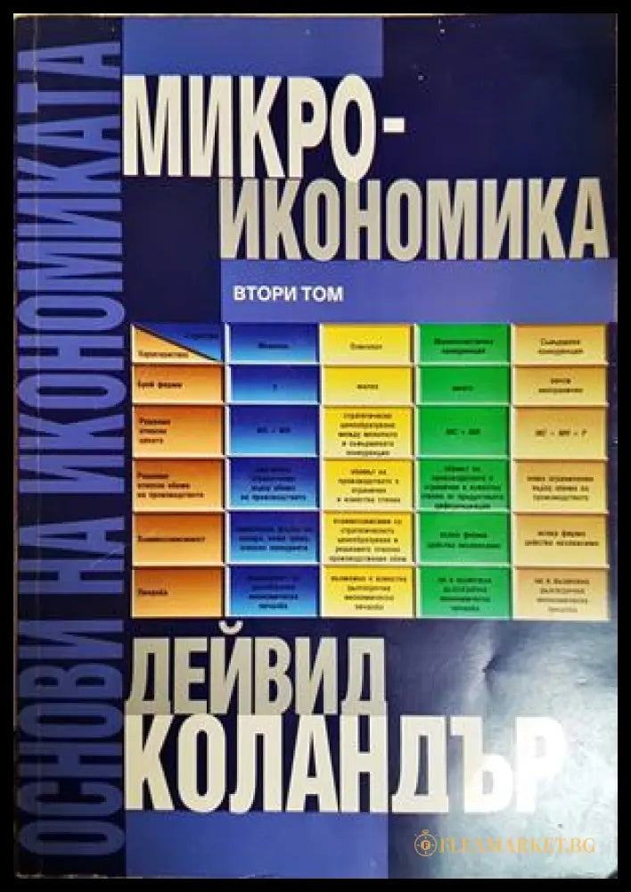 Основи на микроикономиката Том 2 - корица