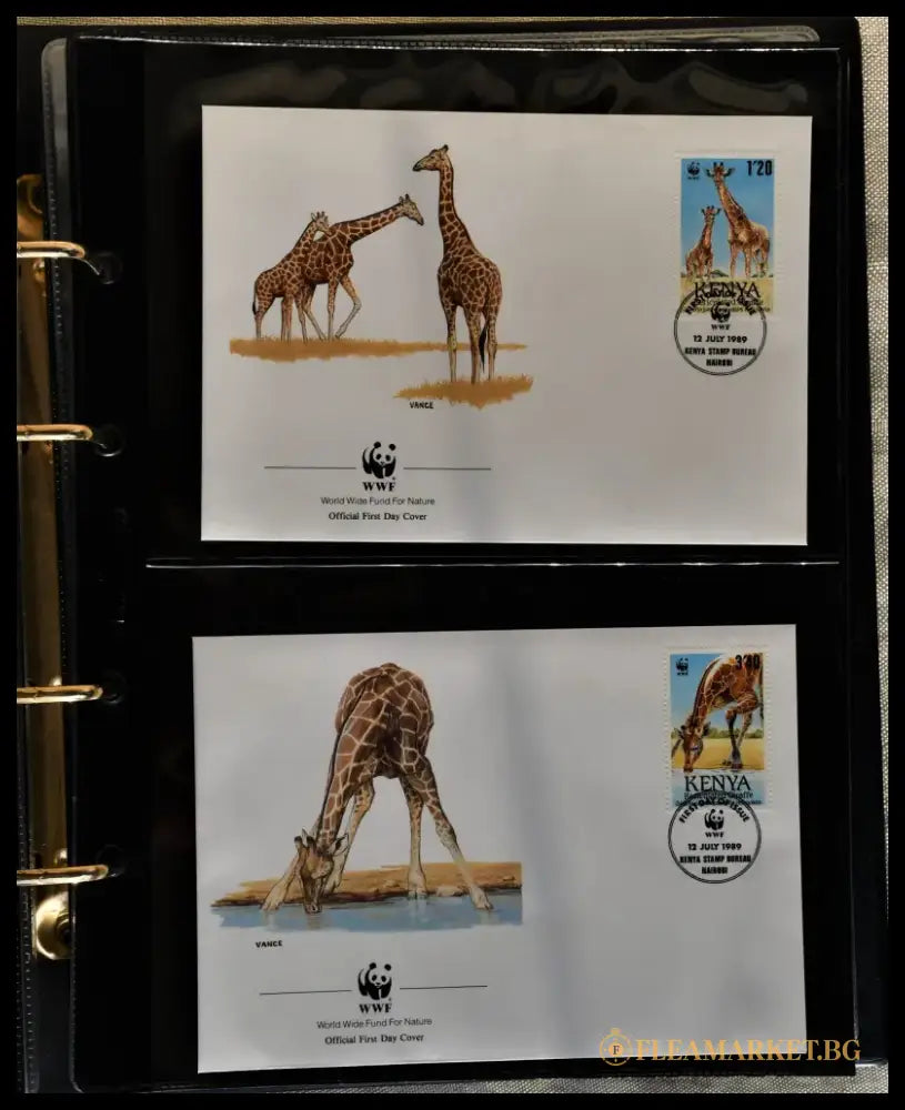 Пълен сет от WWF Conservation Stamp Collection - antique