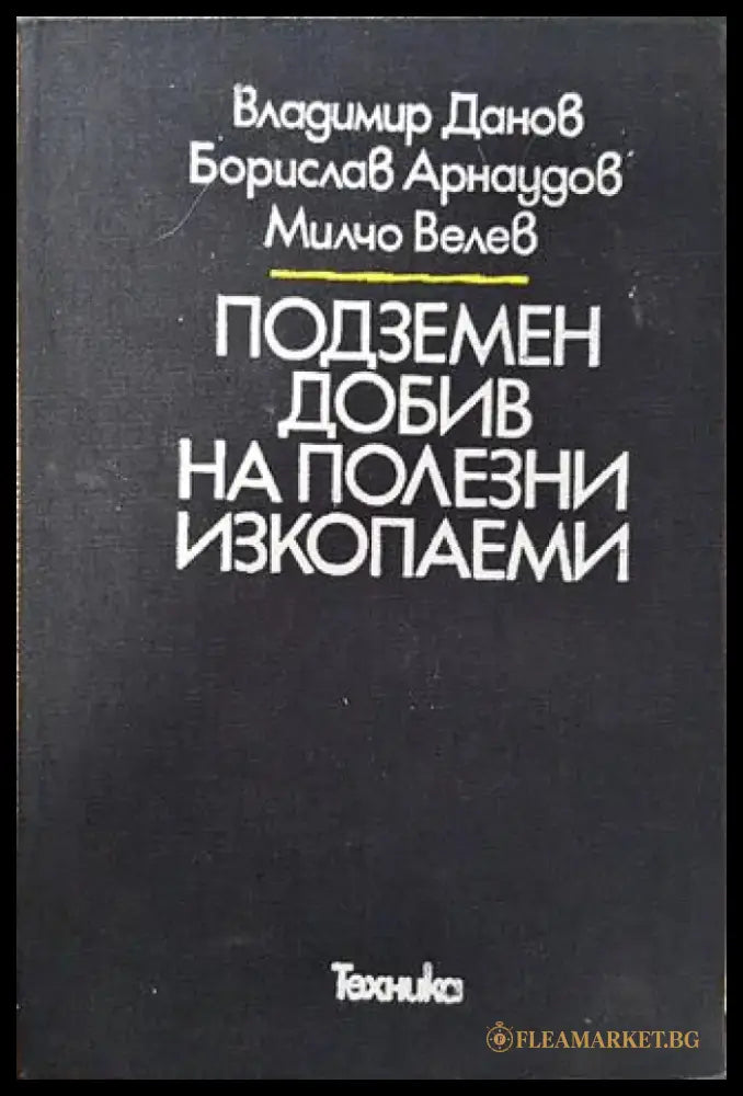 Подземен добив на полезни изкопаеми - Книга