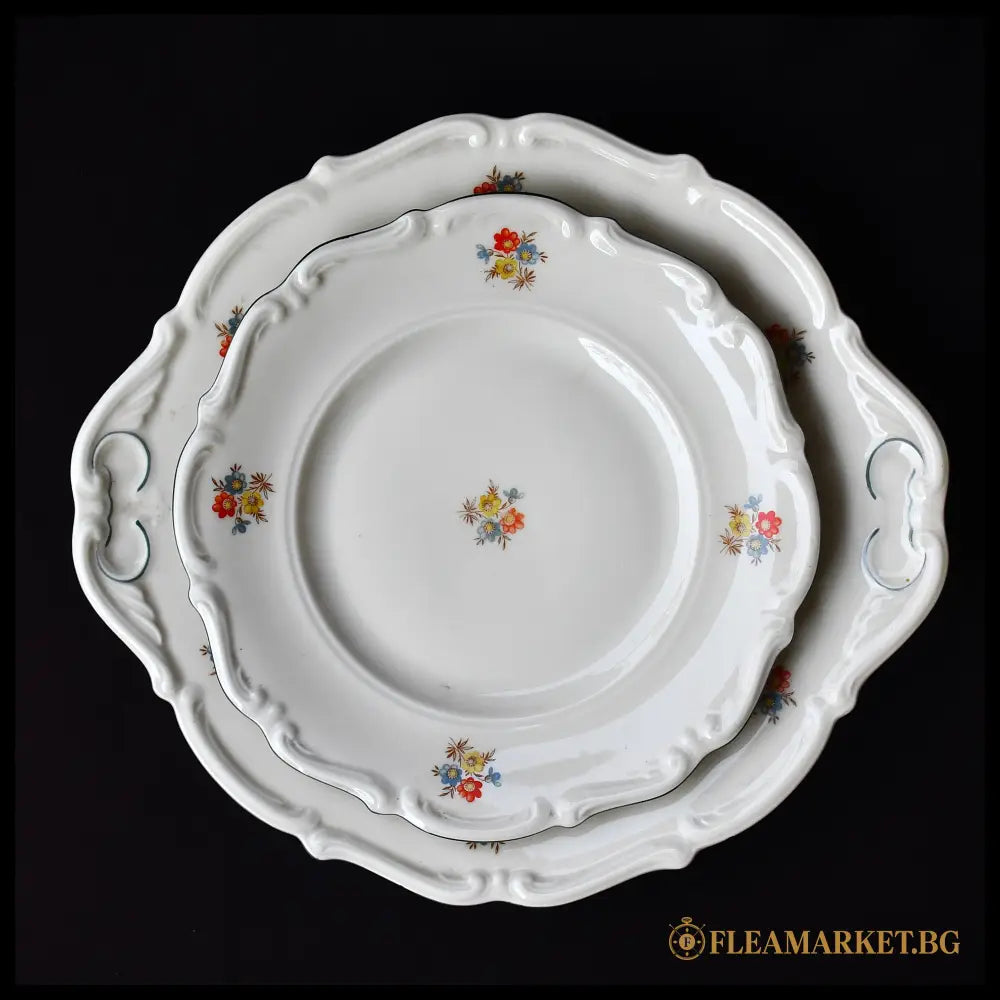 Порцеланов комплект Streublumen - C.T. Tielsch-Altwasser Силезия 1925-1935 (092108262057) - Порцеланов предмет