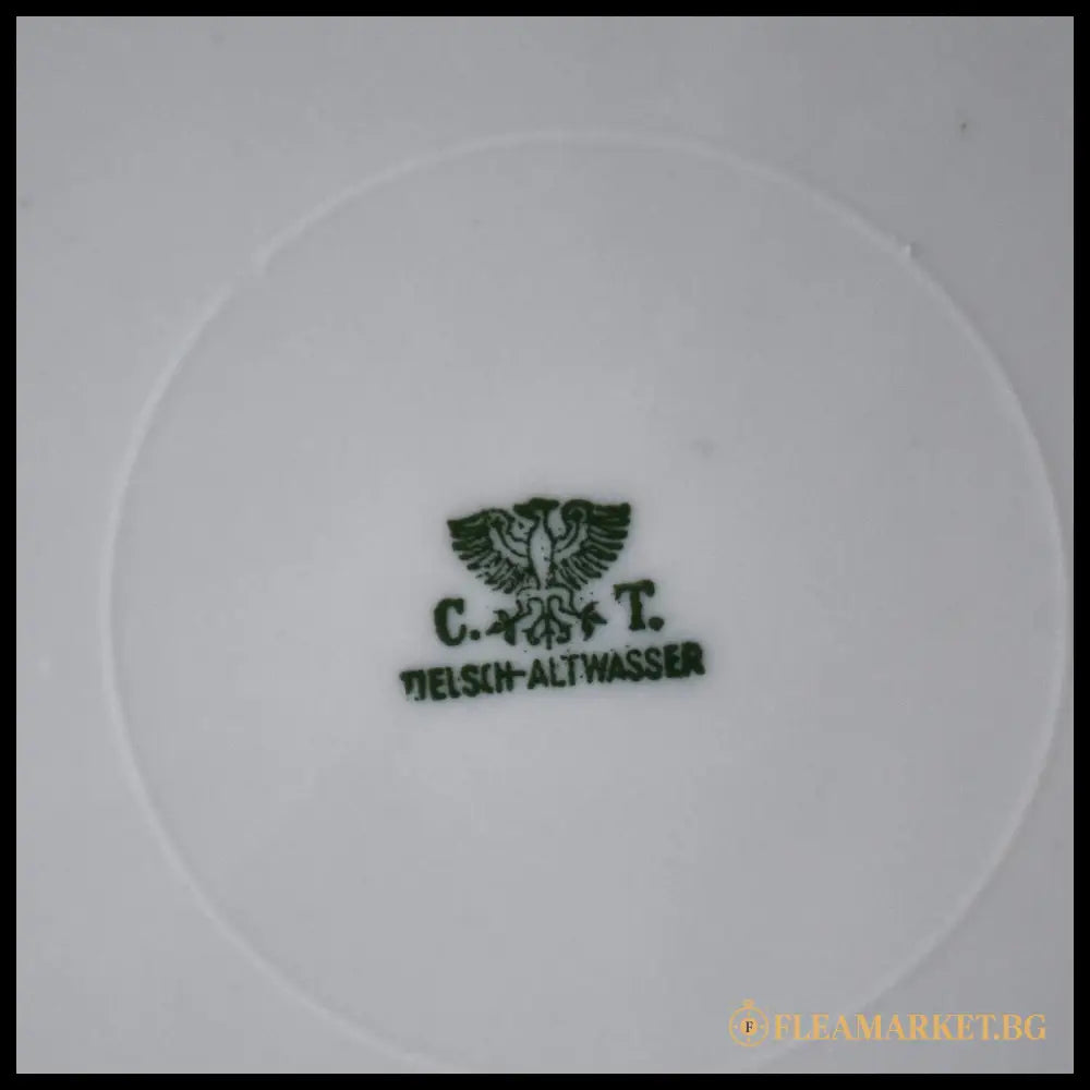 Порцеланов комплект Streublumen - C.T. Tielsch-Altwasser Силезия 1925-1935 (092108262057) - Порцеланов предмет