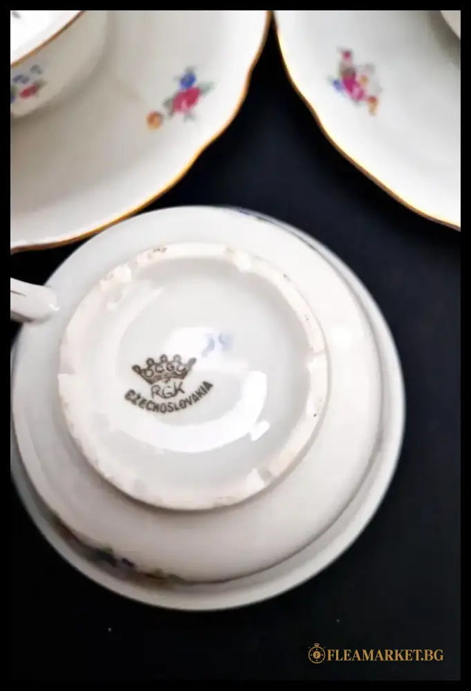 Порцеланов сет за топли напитки - на брой - antique