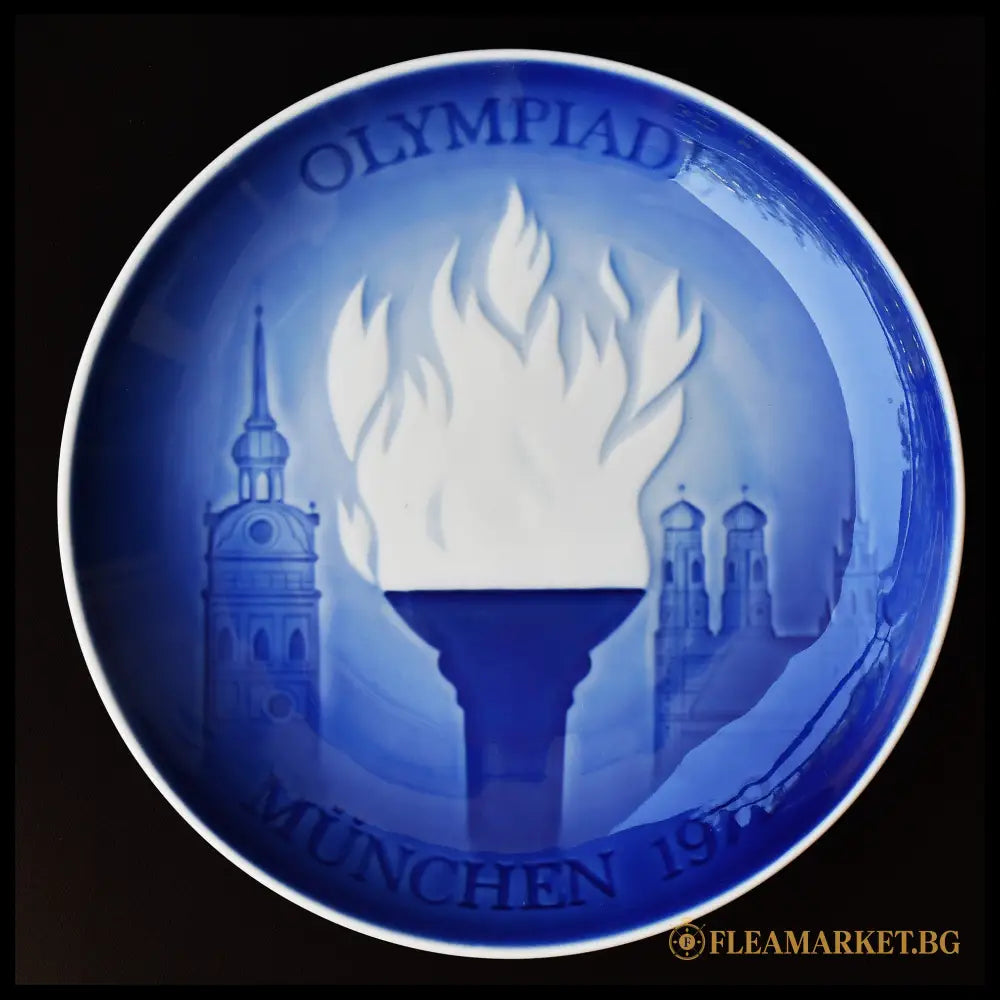 Порцеланова чиния B&G Olympic Games Munich 1972 - лице