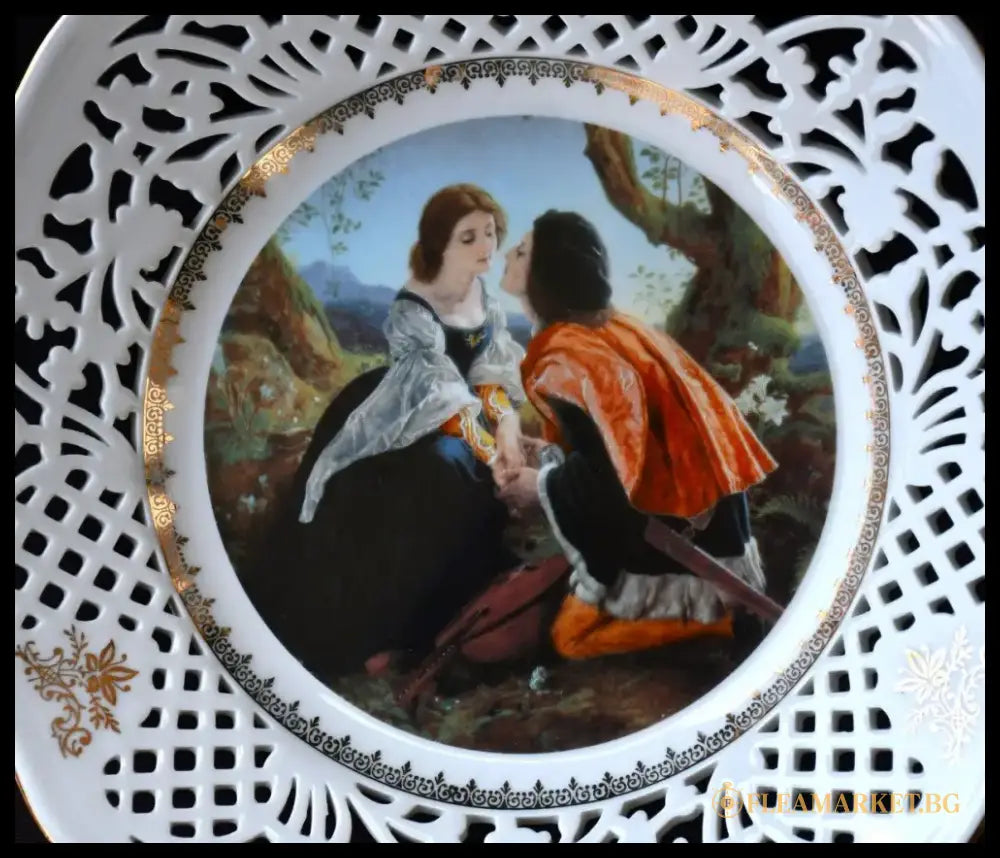 Порцеланова чиния ’Ромео и Жулиета’ на ’Thun’ - antique