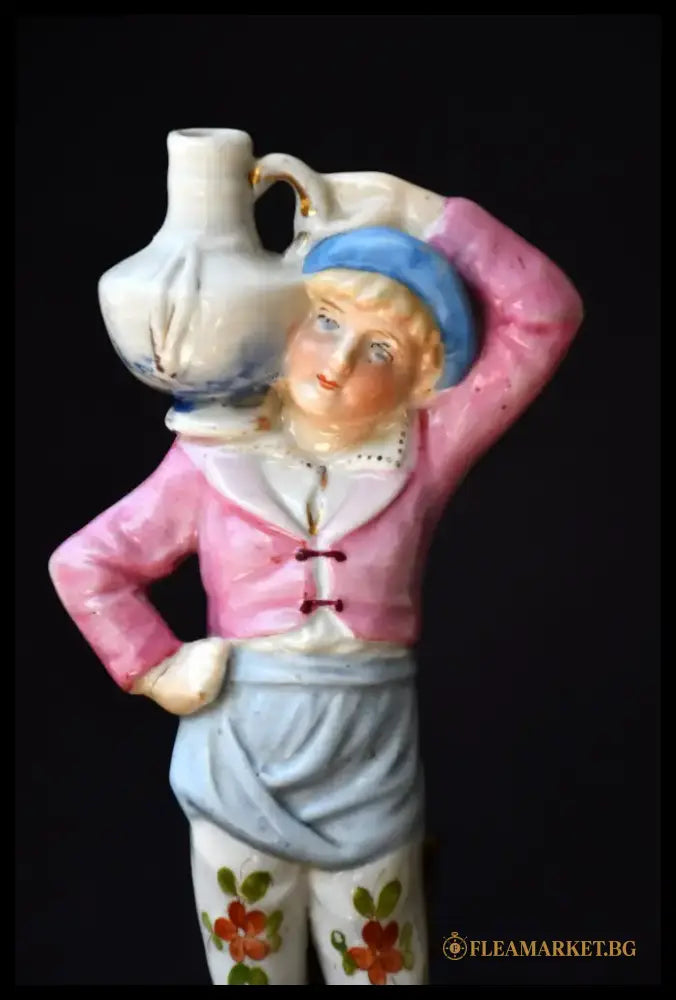 Порцеланова фигура ’Момче със стомна’ - antique