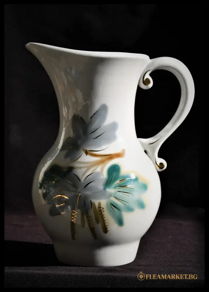 Порцеланова кана СССР ръчно рисувана - antique
