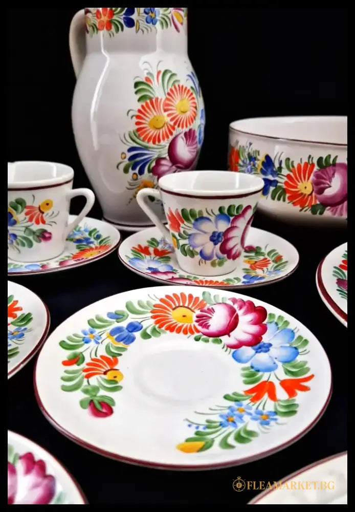 Ръчно рисуван порцеланов сервиз - antique