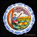 Ръчно рисувана чиния - Bassano - antique
