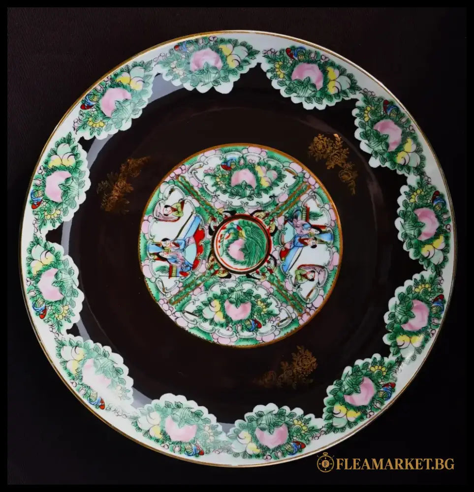 Ръчно рисувана китайска чиния винтидж - antique