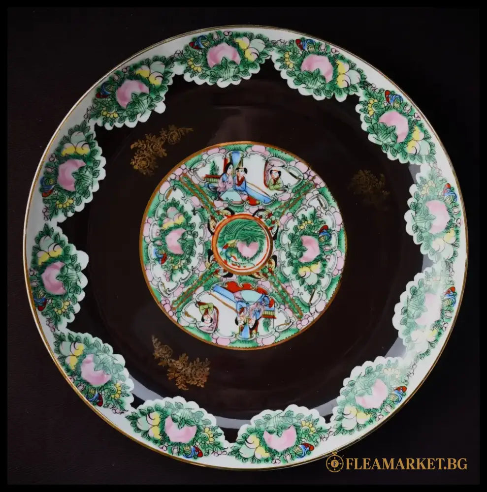 Ръчно рисувана китайска чиния винтидж - antique