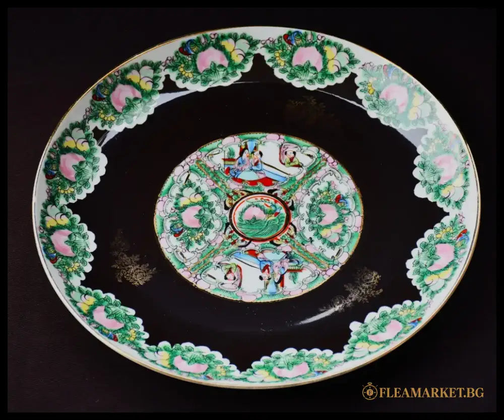 Ръчно рисувана китайска чиния винтидж - antique