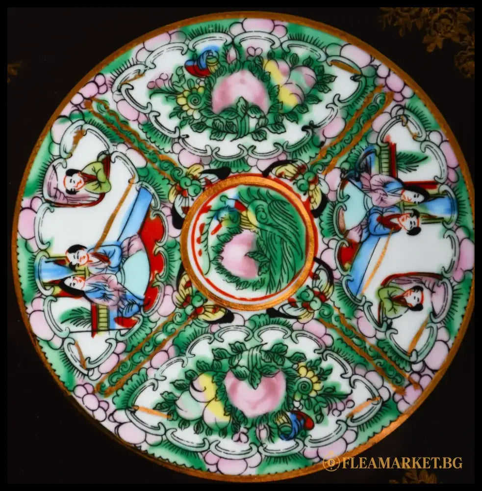 Ръчно рисувана китайска чиния винтидж - antique