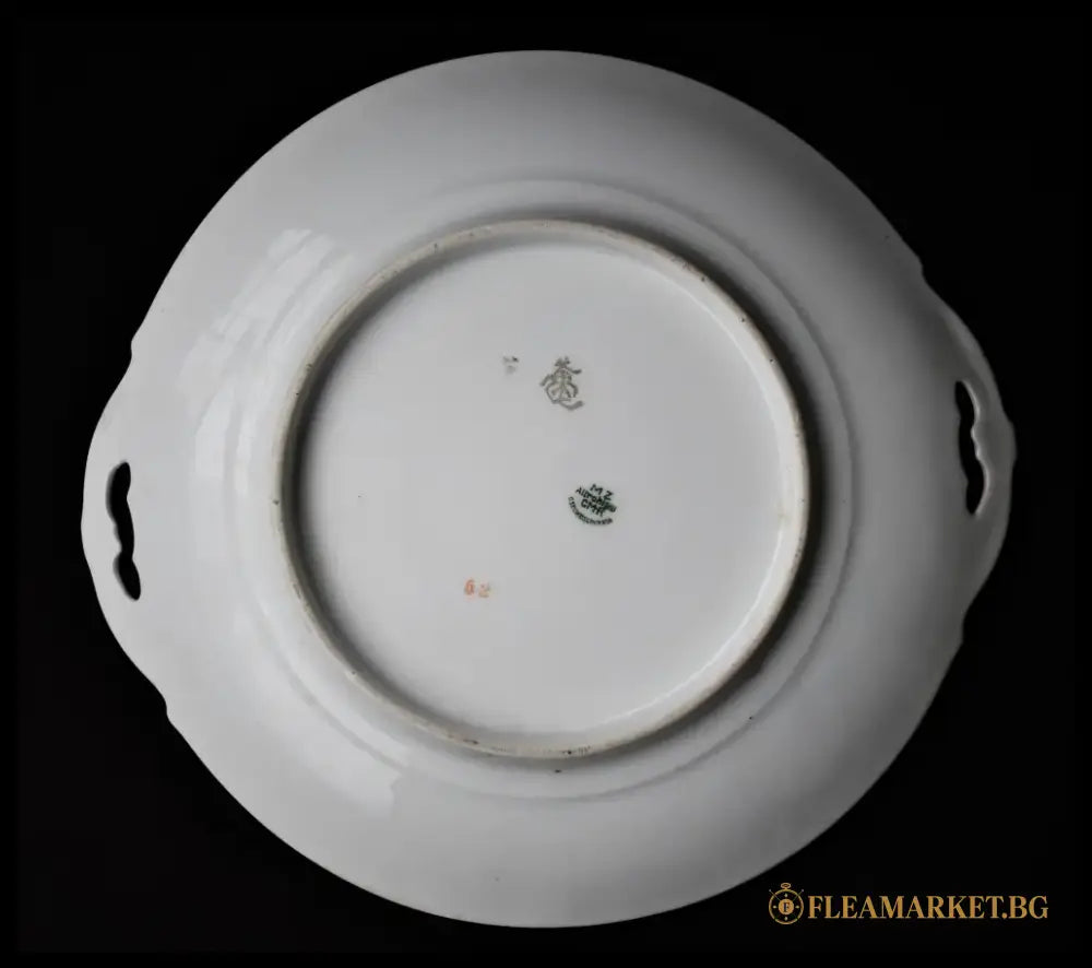 Ръчно рисувана колекционна чиния MZ Altrohlau - antique