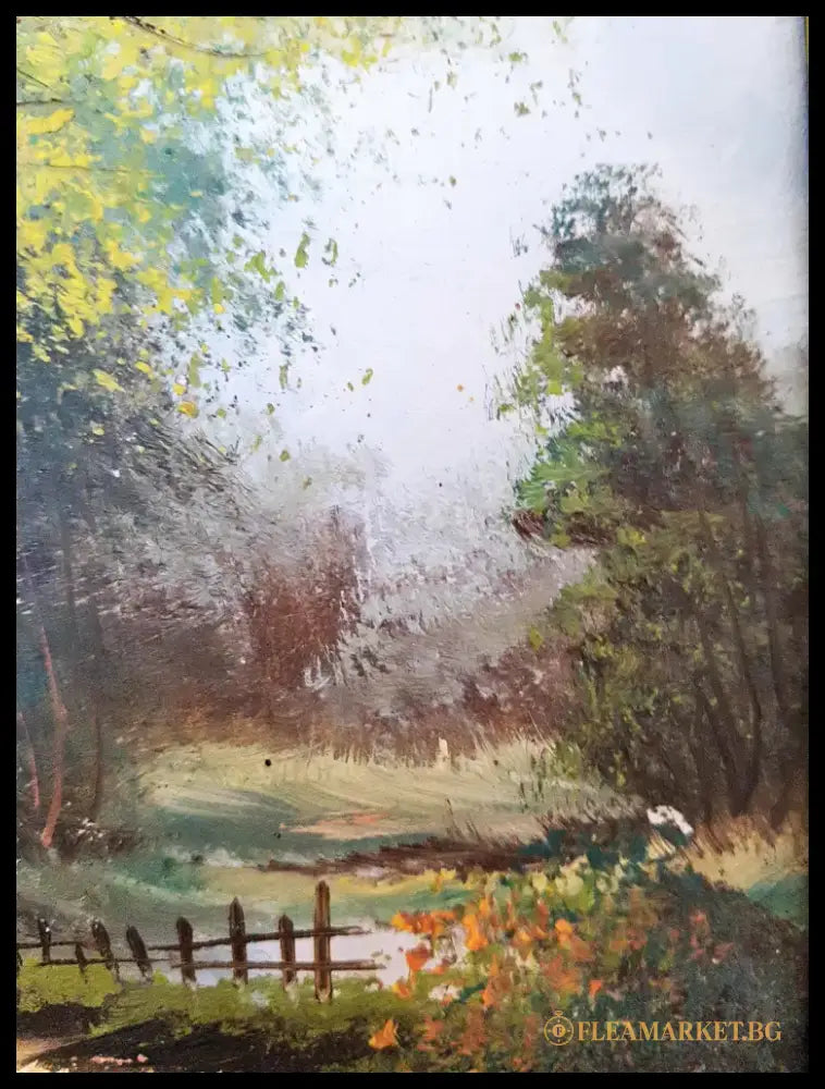 Разходка в гората- масло (1252) - Картина