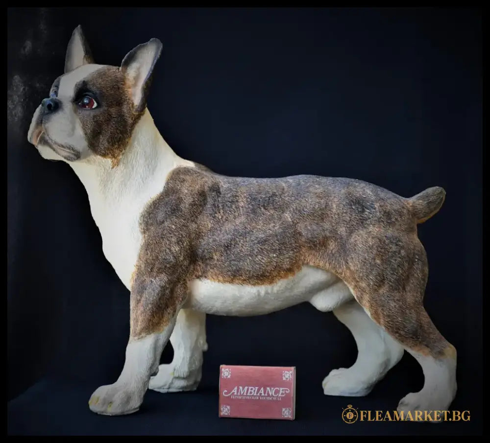 Реалистична скулптура на Boston Terrier - antique