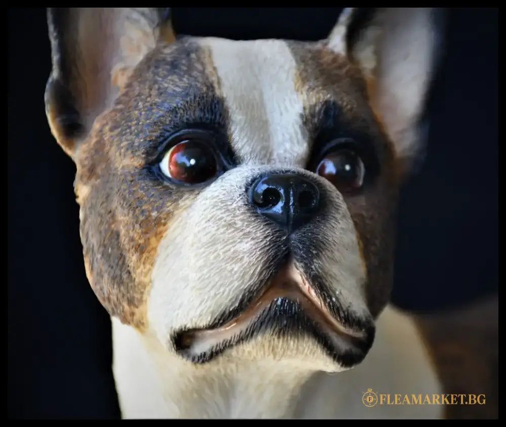 Реалистична скулптура на Boston Terrier - antique