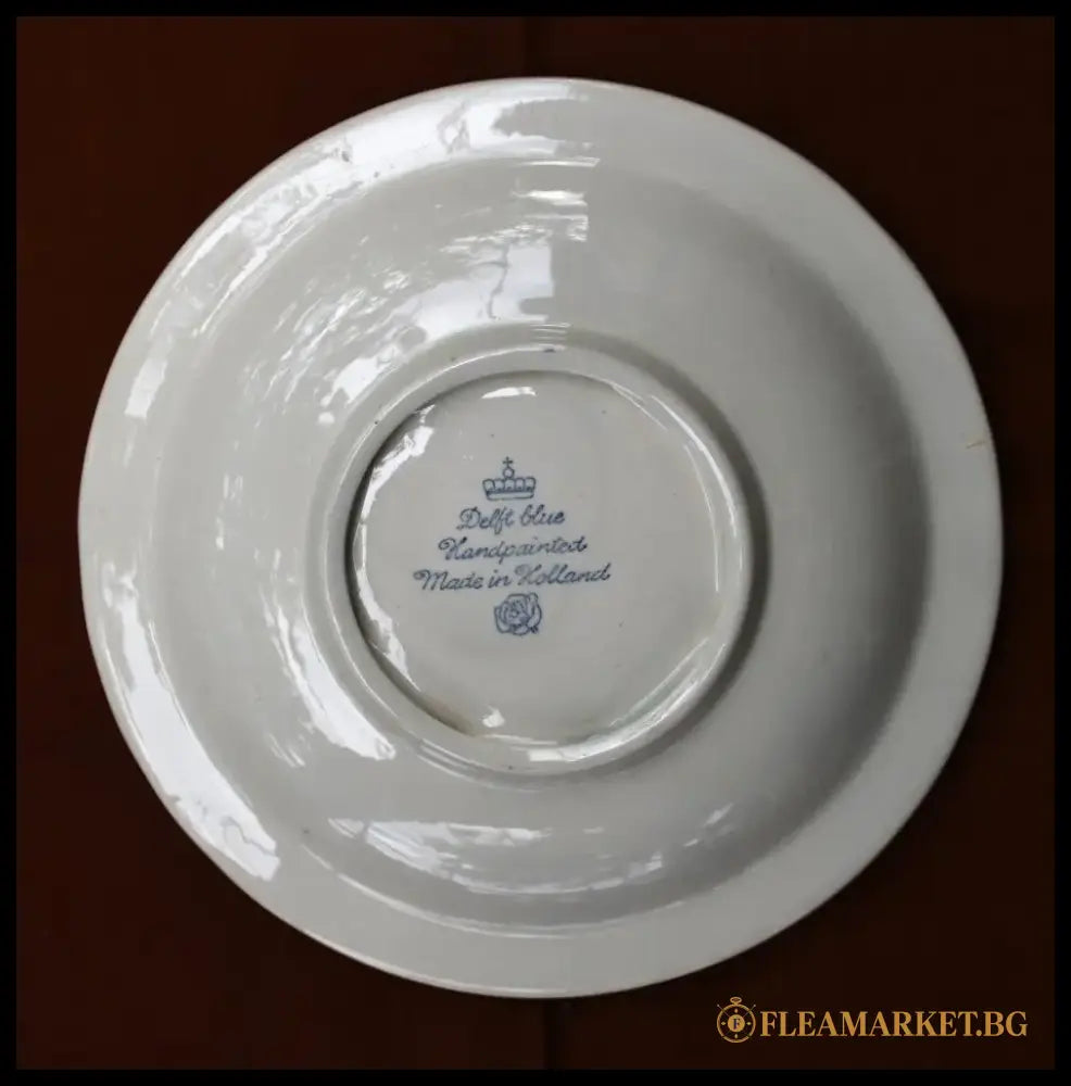 Рекламен пепелник на Delft Blue. Винтидж. - antique