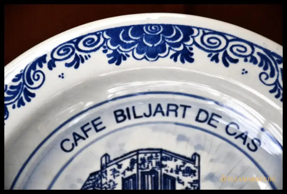 Рекламен пепелник на Delft Blue. Винтидж. - antique