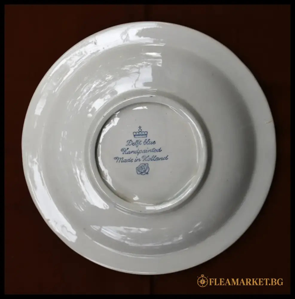 Рекламен пепелник на Delft Blue. Винтидж. - antique