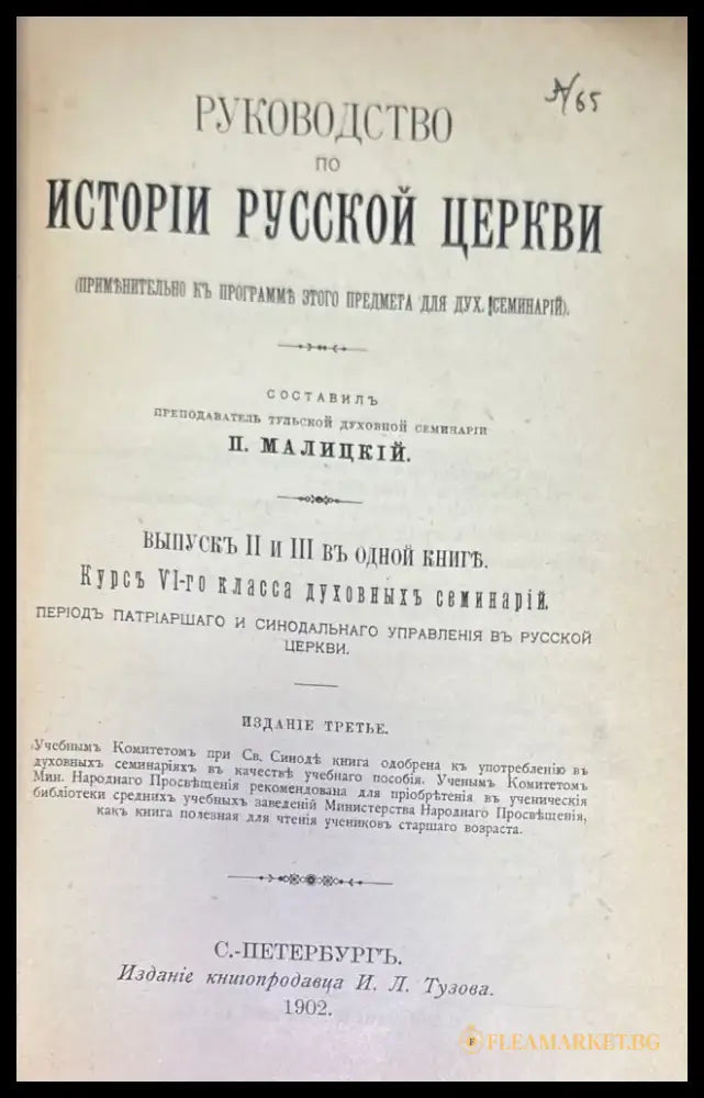 Руководство по истории руской церкви (276) - Книга