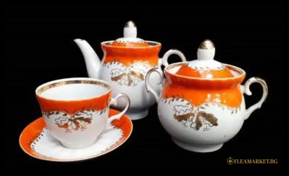 Руски порцеланов сервиз за чай - antique