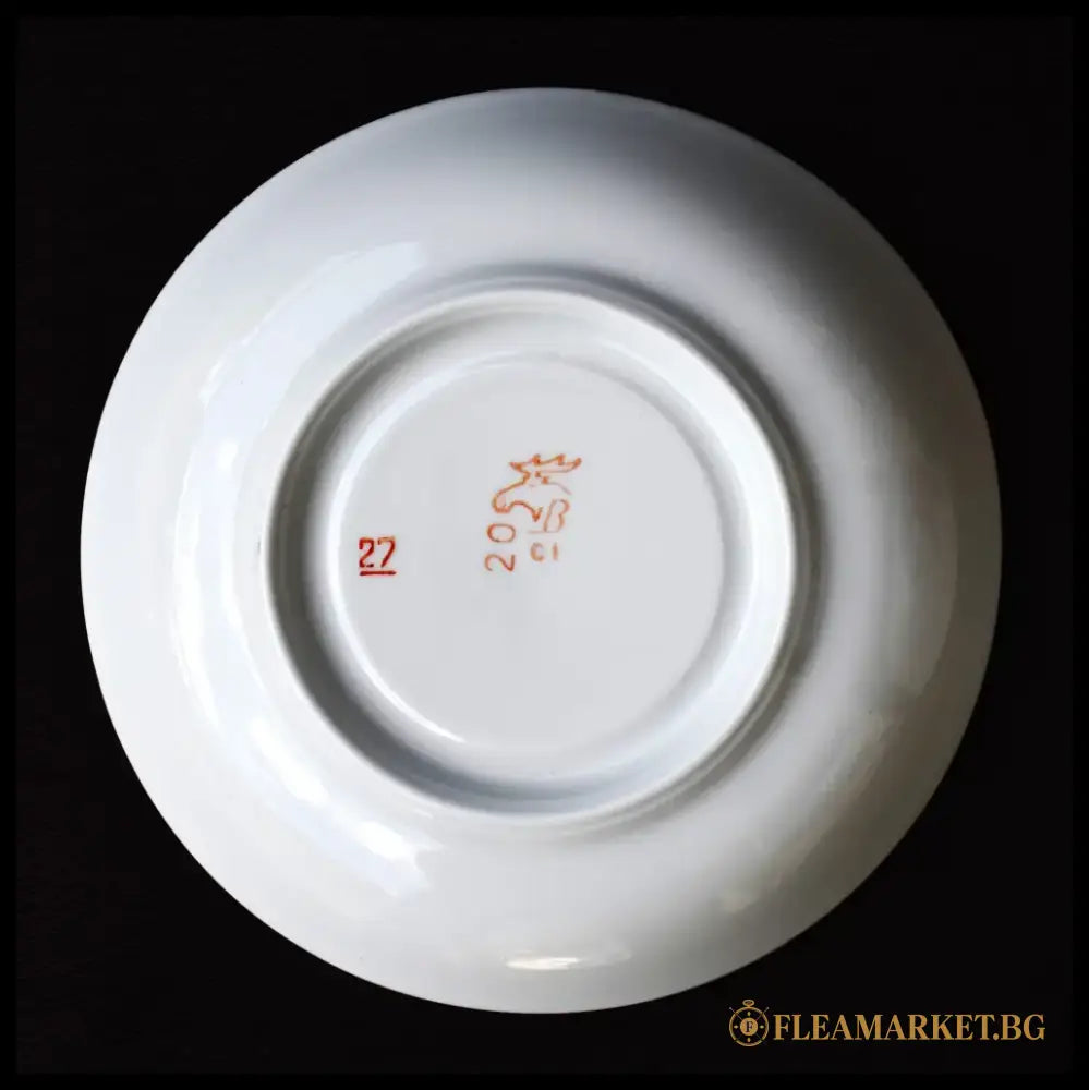 Съветски винтидж сервиз за чай - ’Dmitrovsky porcelain - Verbilki’ - antique
