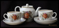 Съветски винтидж сервиз за чай - ’Dmitrovsky porcelain - Verbilki’ - antique