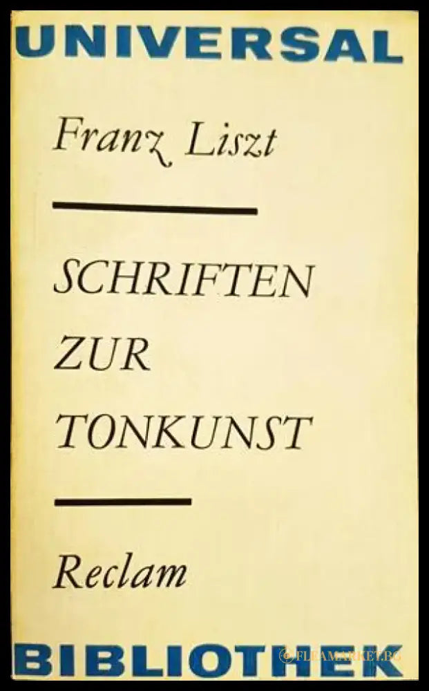 Schriften Zur Tonkunst - Книги