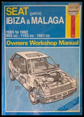 Seat (petrol) Ibiza & Malaga 1985 to 1992 Owners Workshop Manual - Книги