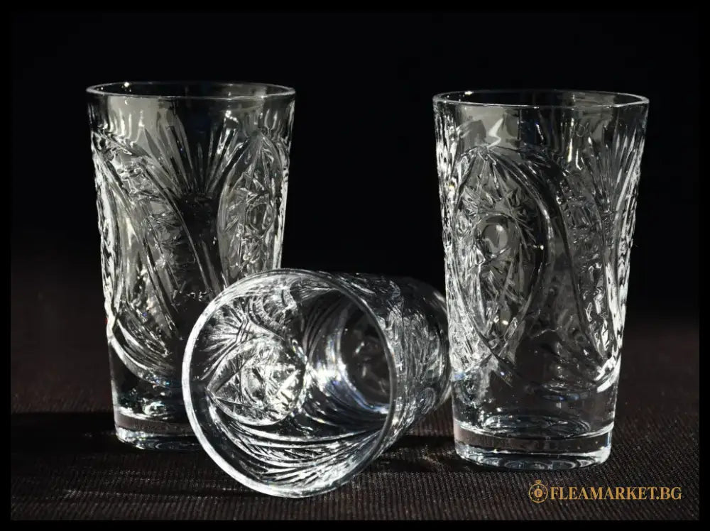 Сервиз за водка - кристал - antique