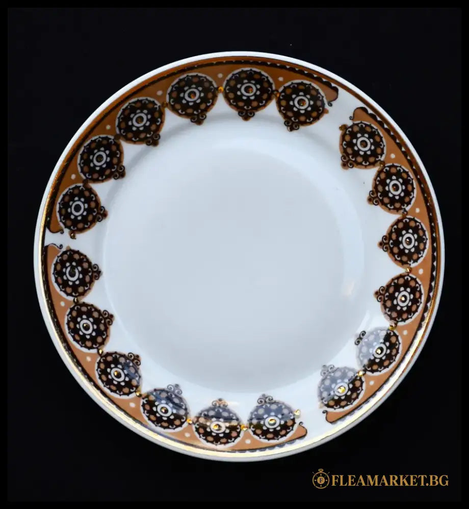 Сет от 6 бр. съветски порцеланови чинийки - antique