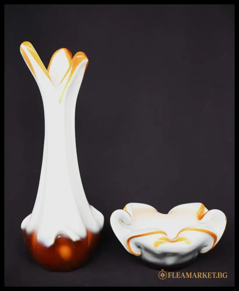 Сет от арт-стъкло на Драган Дробняк - antique