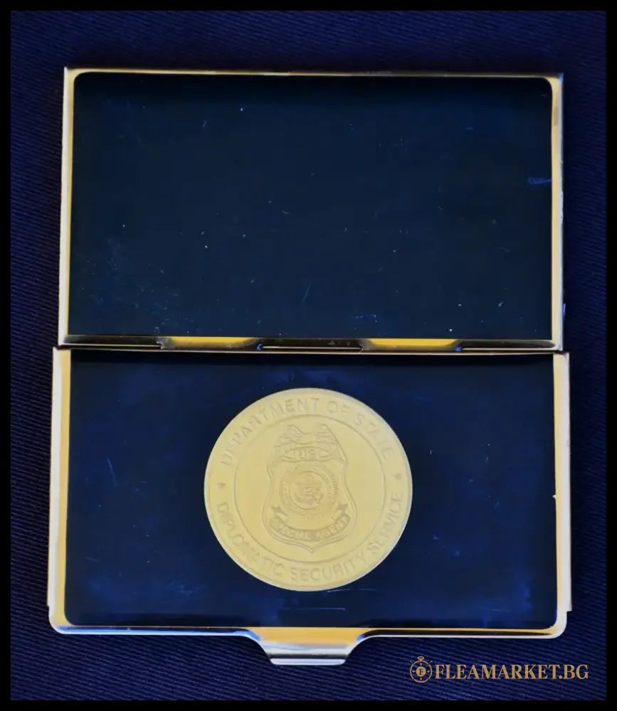 Special Agent Department Of State Diplomatic Security Service - кутия за визитки. - antique