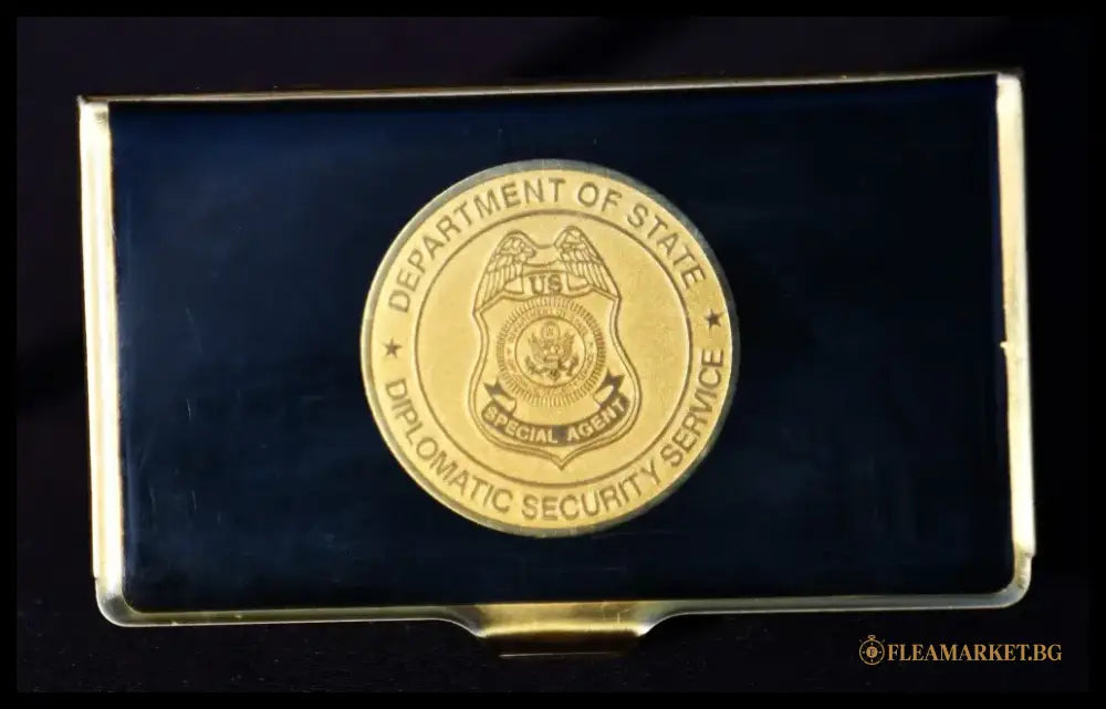 Special Agent Department Of State Diplomatic Security Service - кутия за визитки. - antique