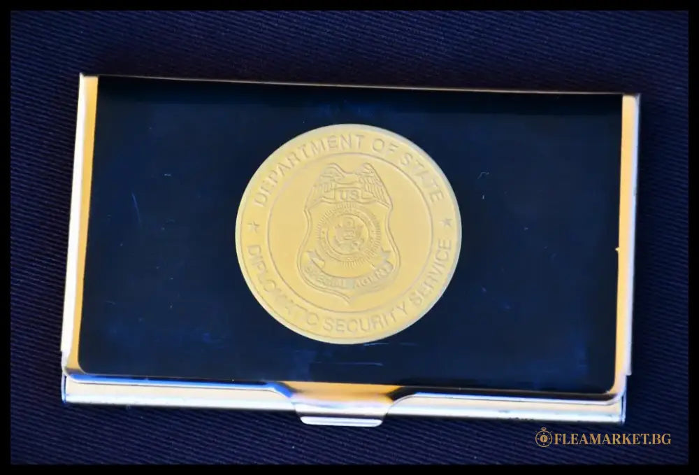 Special Agent Department Of State Diplomatic Security Service - кутия за визитки. - antique