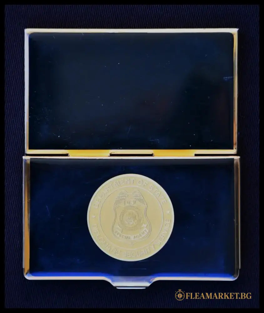 Special Agent Department Of State Diplomatic Security Service - кутия за визитки. - antique