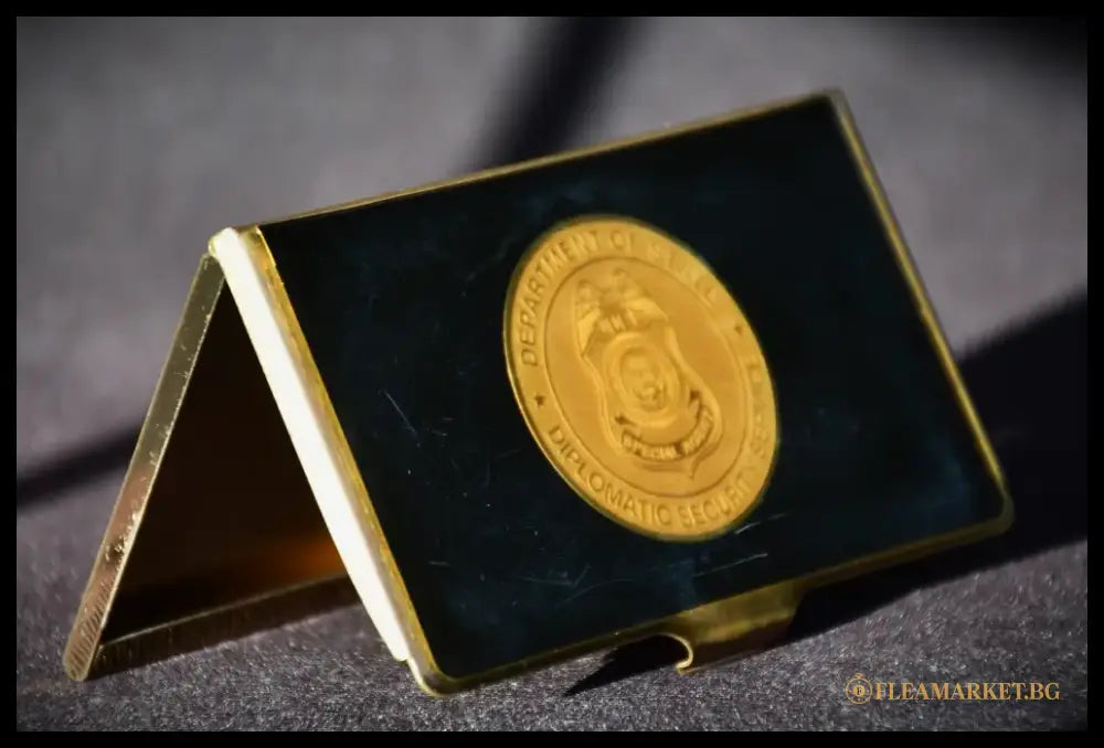 Special Agent Department Of State Diplomatic Security Service - кутия за визитки. - antique