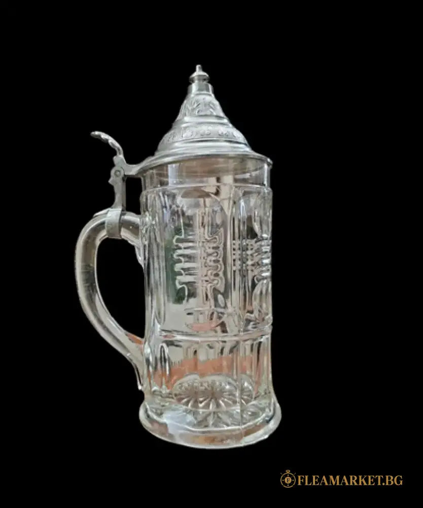 Стъклена халба с капак,вместимост 0,5L (484)