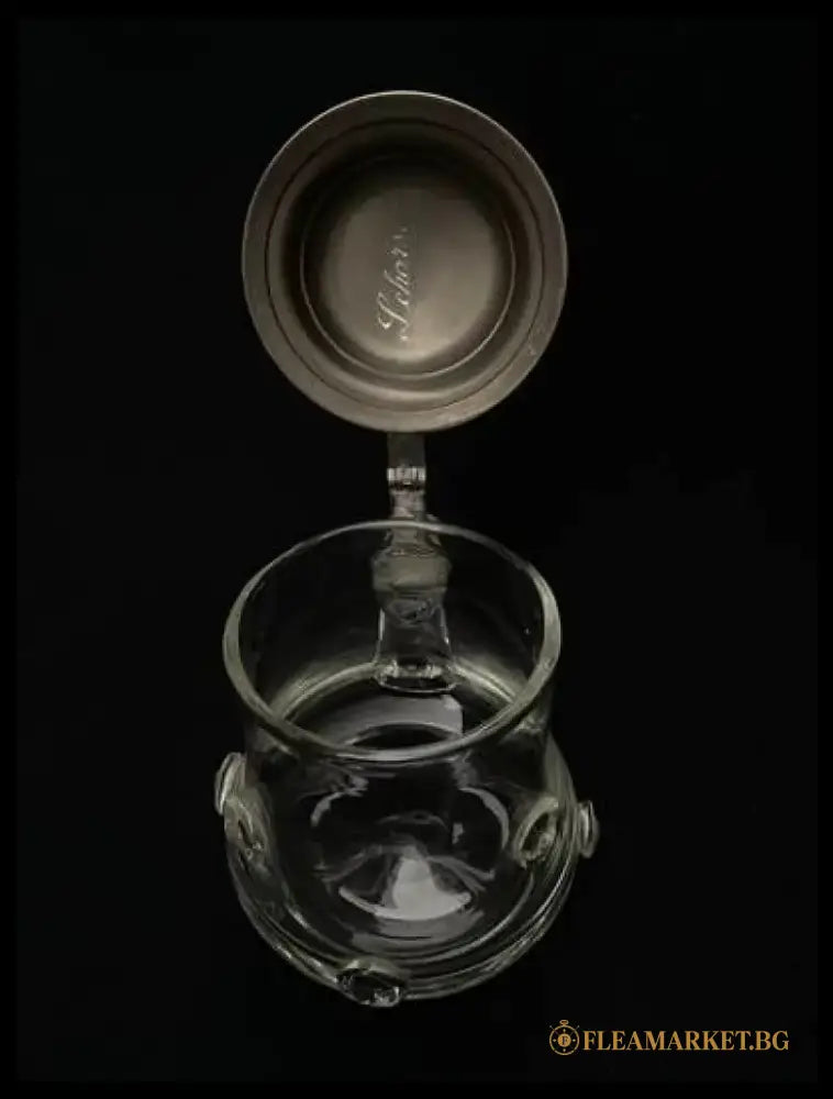 Стъклена халба с капак,вместимост 0,5L (514)