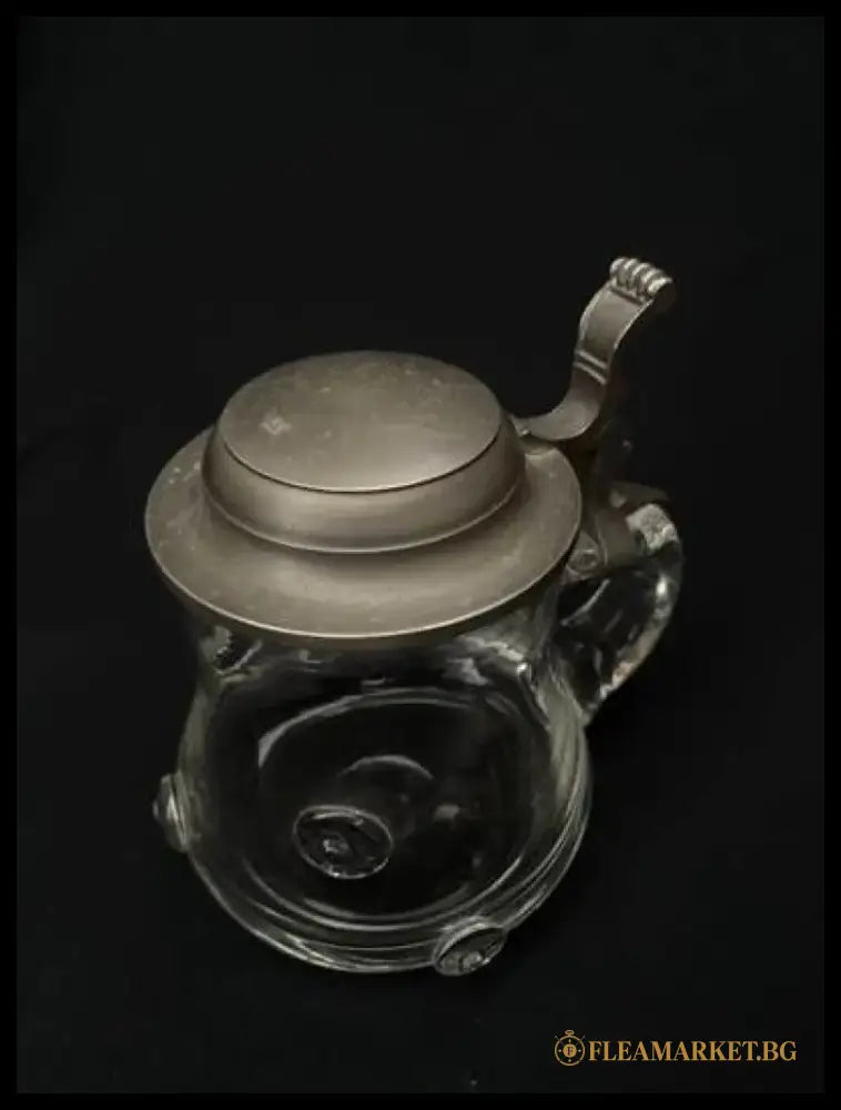 Стъклена халба с капак,вместимост 0,5L (514)