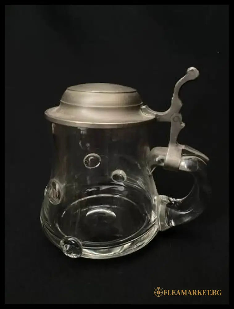 Стъклена халба с капак,вместимост 0,5L (514)